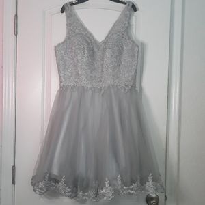 Silver Party Dress